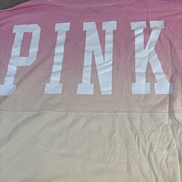 PINK Victoria's Secret Kids Pink and Beige Ombre Sweatshirt - Picture 1 of 5